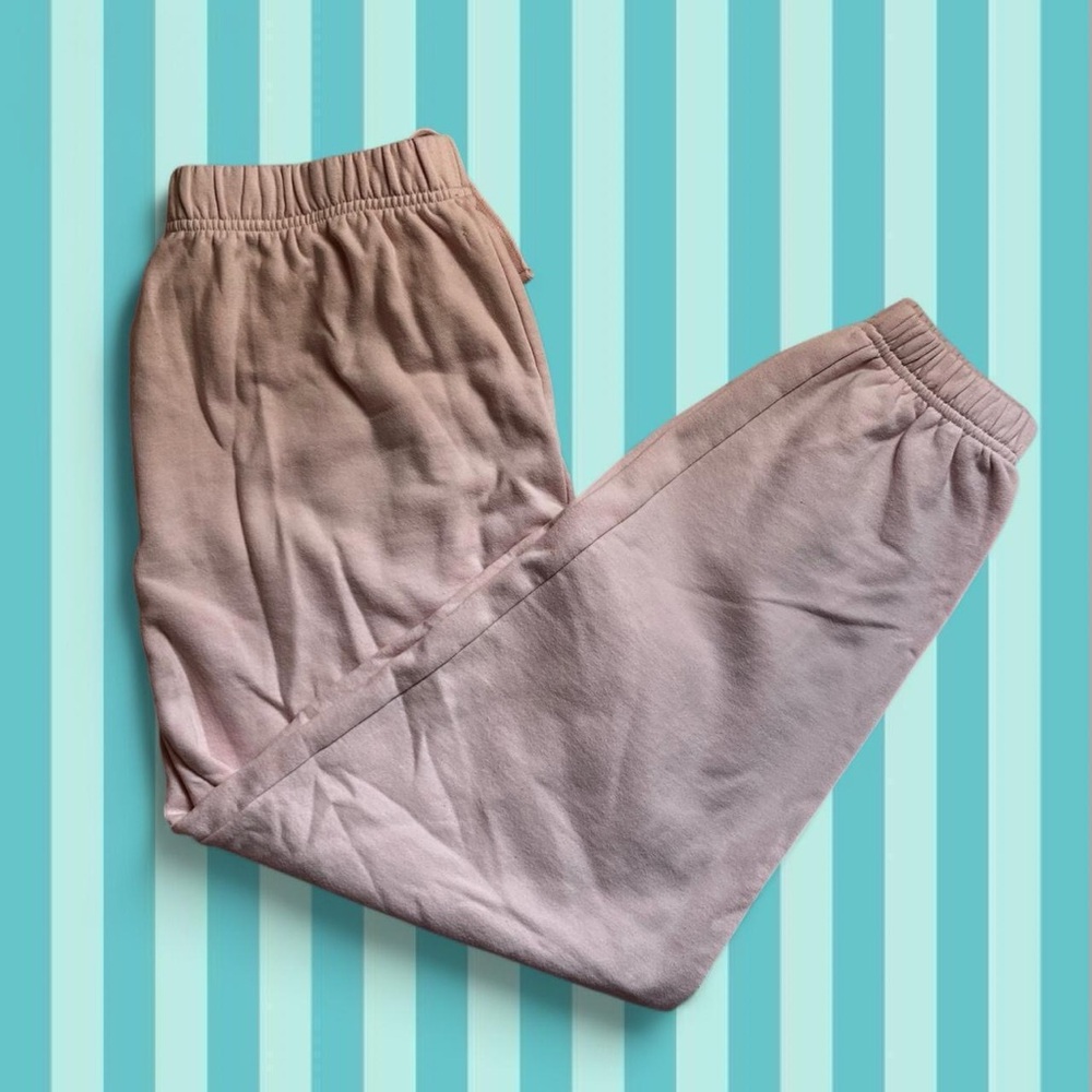 garage light pink oversized sweatpants